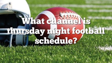 What channel is thursday night football schedule?