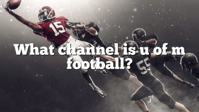 What channel is u of m football?