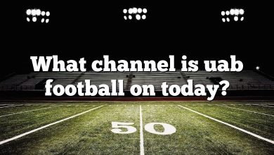 What channel is uab football on today?