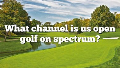 What channel is us open golf on spectrum?