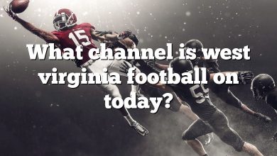 What channel is west virginia football on today?