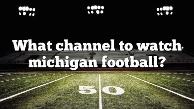 What channel to watch michigan football?