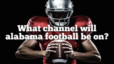 What channel will alabama football be on?
