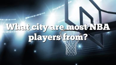 What city are most NBA players from?