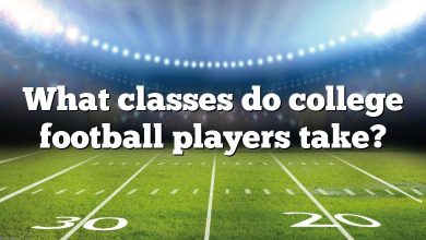 What classes do college football players take?