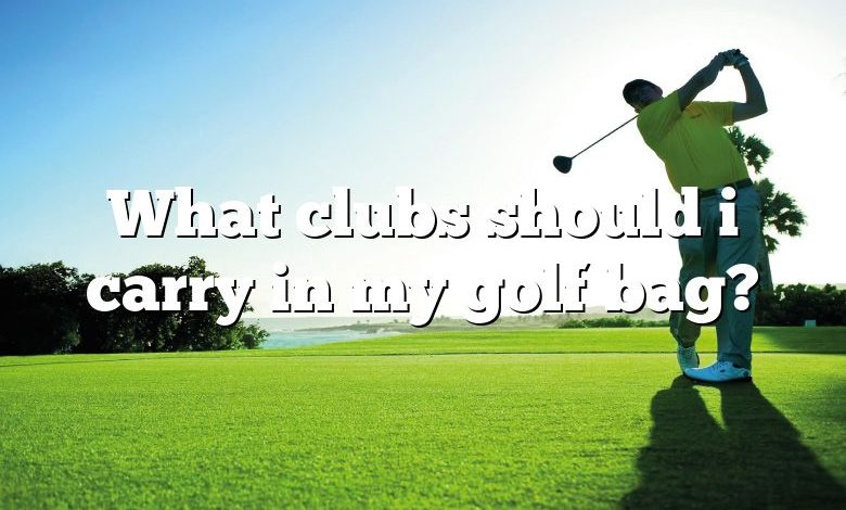 What clubs should i carry in my golf bag?