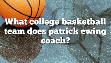 What college basketball team does patrick ewing coach?