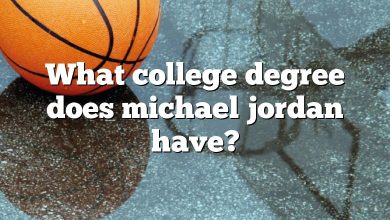 What college degree does michael jordan have?