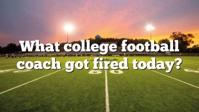 What college football coach got fired today?