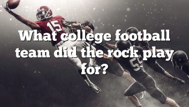 What college football team did the rock play for?