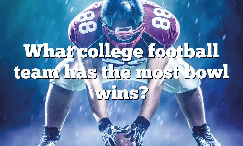 What college football team has the most bowl wins?