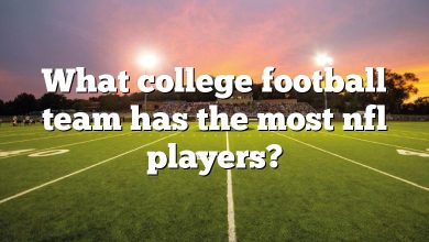 What college football team has the most nfl players?