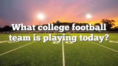 What college football team is playing today?