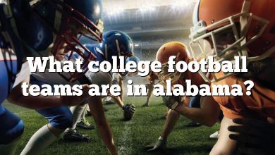 What college football teams are in alabama?