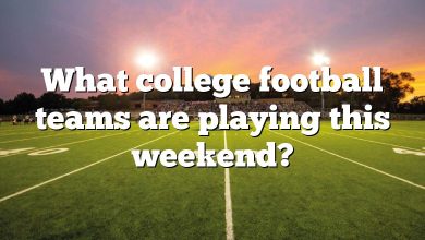 What college football teams are playing this weekend?