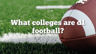 What colleges are d1 football?