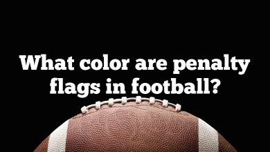 What color are penalty flags in football?