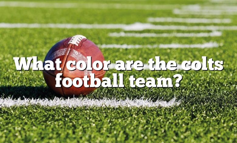 What color are the colts football team?