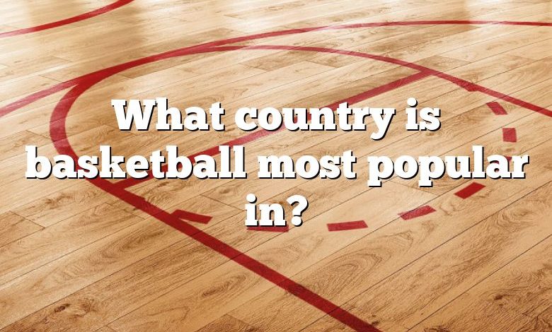 What country is basketball most popular in?