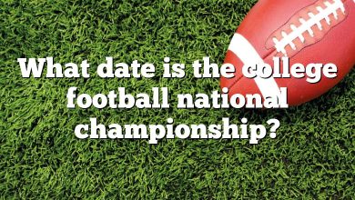 What date is the college football national championship?