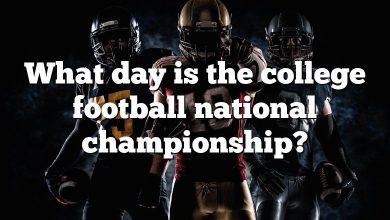 What day is the college football national championship?