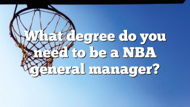 What degree do you need to be a NBA general manager?