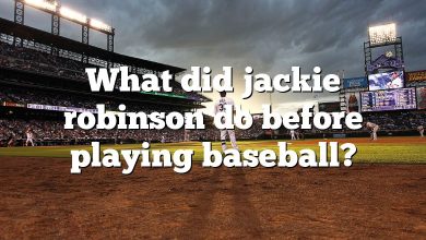 What did jackie robinson do before playing baseball?