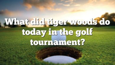 What did tiger woods do today in the golf tournament?