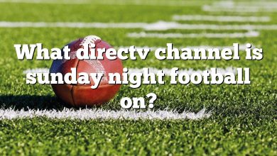 What directv channel is sunday night football on?