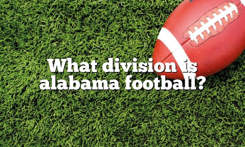 What division is alabama football?