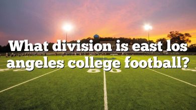 What division is east los angeles college football?