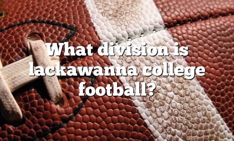 What division is lackawanna college football?