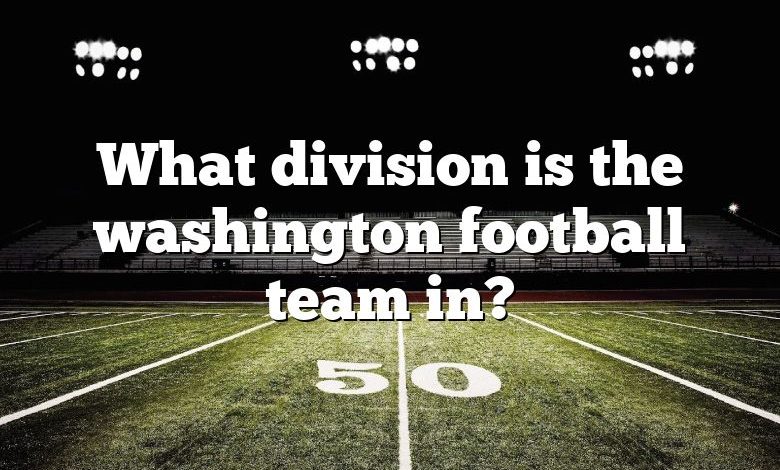 What division is the washington football team in?