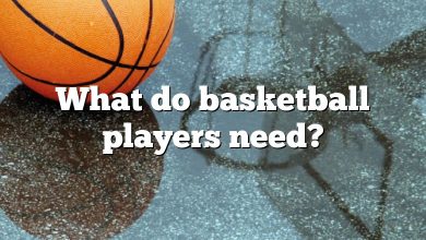 What do basketball players need?