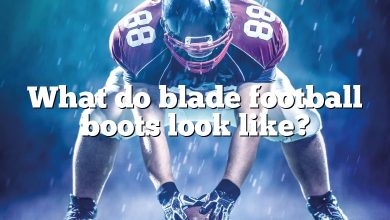 What do blade football boots look like?