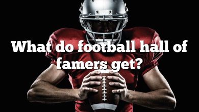 What do football hall of famers get?