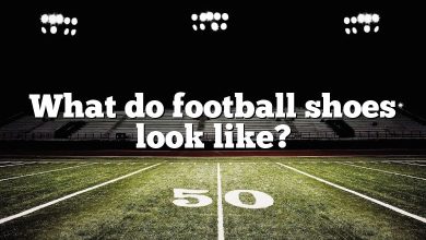 What do football shoes look like?