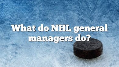 What do NHL general managers do?