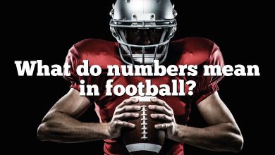 What do numbers mean in football?