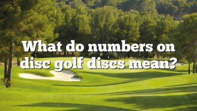 What do numbers on disc golf discs mean?