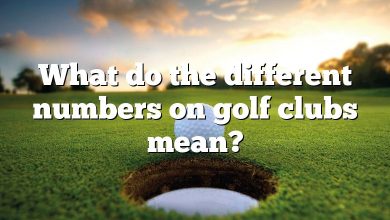 What do the different numbers on golf clubs mean?