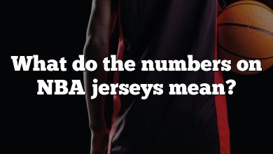 What do the numbers on NBA jerseys mean?