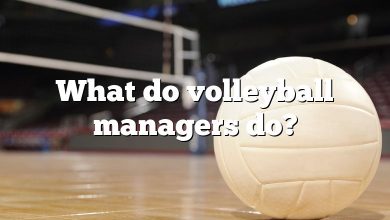 What do volleyball managers do?