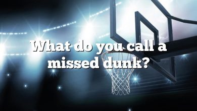 What do you call a missed dunk?