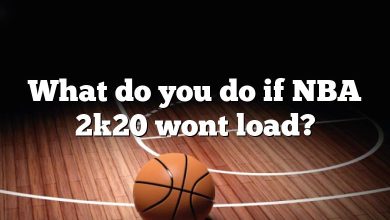 What do you do if NBA 2k20 wont load?