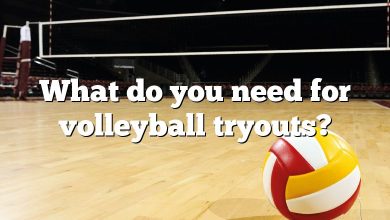 What do you need for volleyball tryouts?