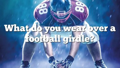 What do you wear over a football girdle?