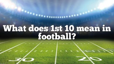 What does 1st 10 mean in football?