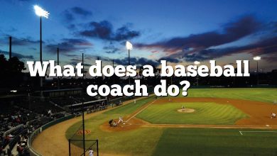 What does a baseball coach do?