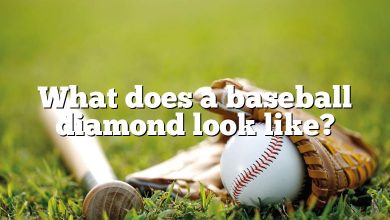 What does a baseball diamond look like?